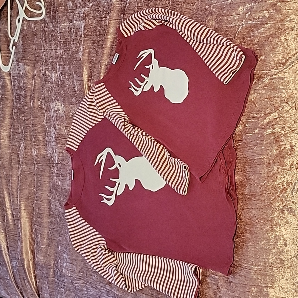 Mommy and me matching deer shirts
